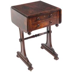 Antique William IV Rosewood Side Table, circa 1840