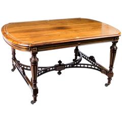 Antique Inlaid Rosewood Centre Occasional Table, circa 1880