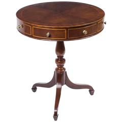 Antique Edwardian Mahogany Drum Occasional Table, circa 1900