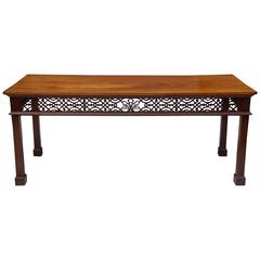 English, 19 Century Large Georgian Style Mahogany Console or Servingtable