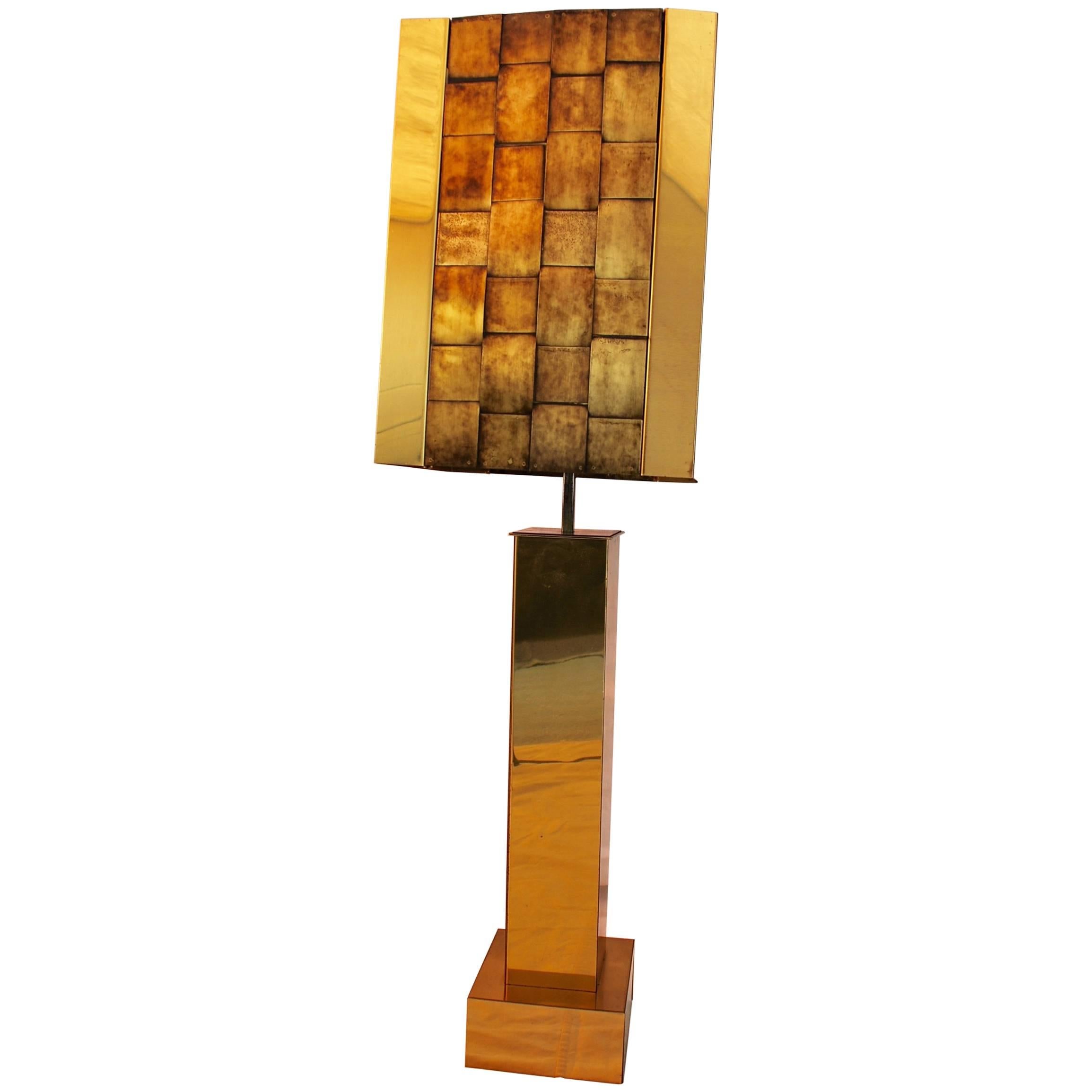 Beautiful and Rare Table Lamp by Curtis Jere For Sale