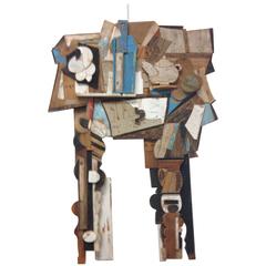 Abstract Wood Collage by Felice Antonio Botta, Italy, 20th Century 11