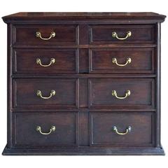Antique Chest of Drawers Dresser Charles II Solid Oak, 17th Century