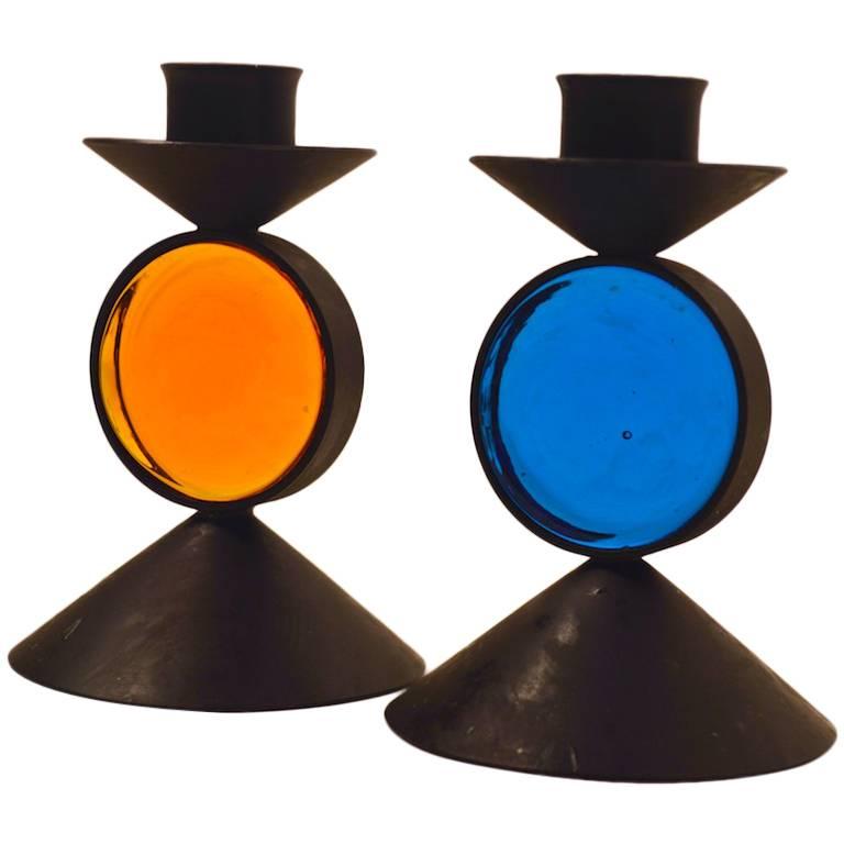 Pair of Hoglund Candlesticks