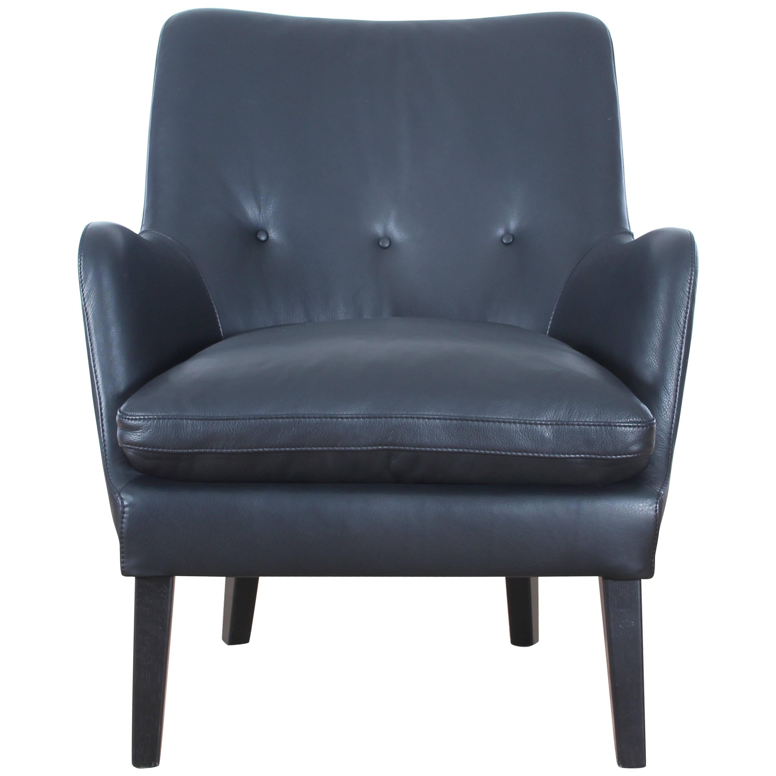 Mid-Century Modern Scandinavian Lounge Chair by Arne Vodder AV 53 New Release