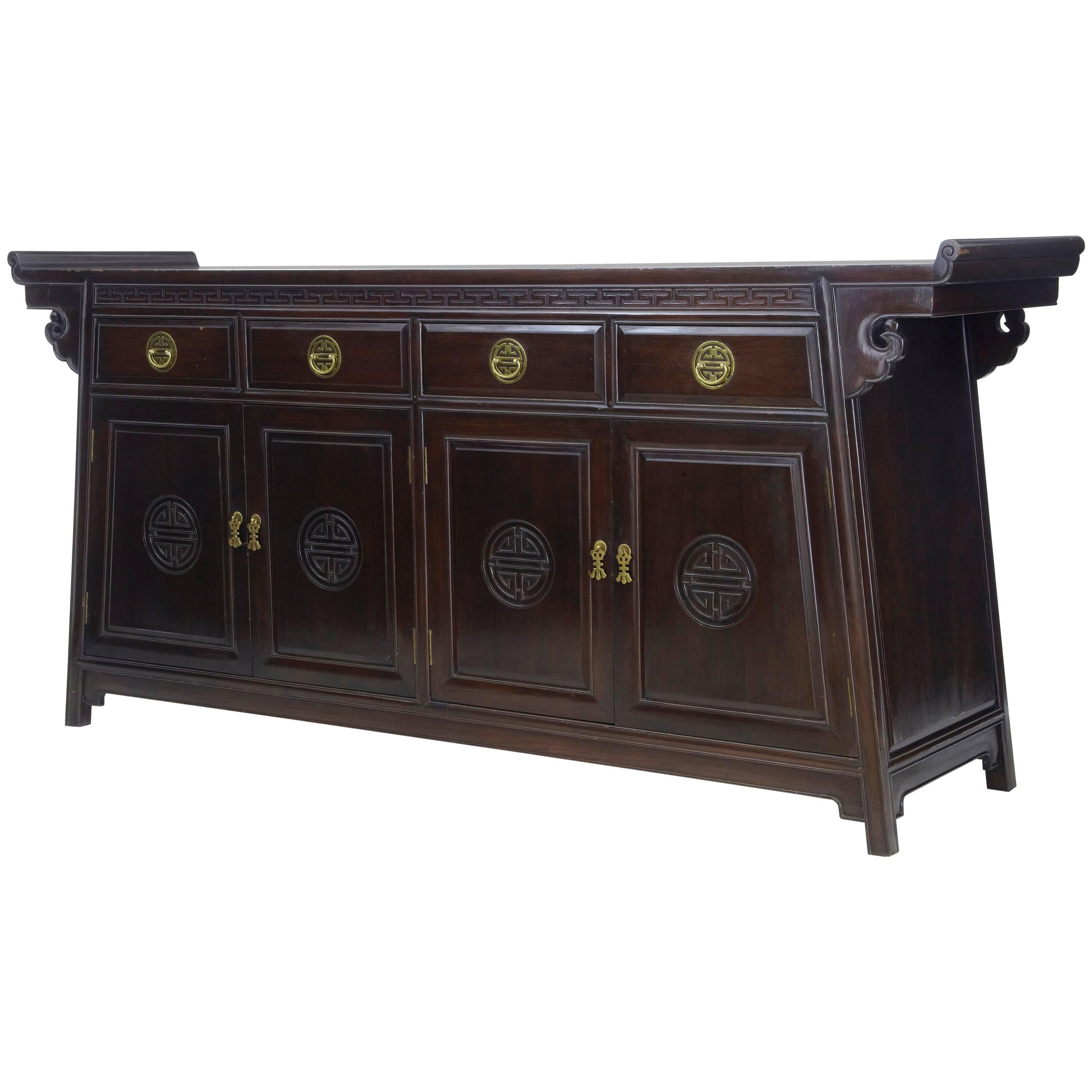 20th Century Chinese Hardwood Sideboard