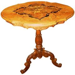 Antique Tyrolean Walnut Table