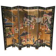 Six-Panel Coromandel Asian Screen