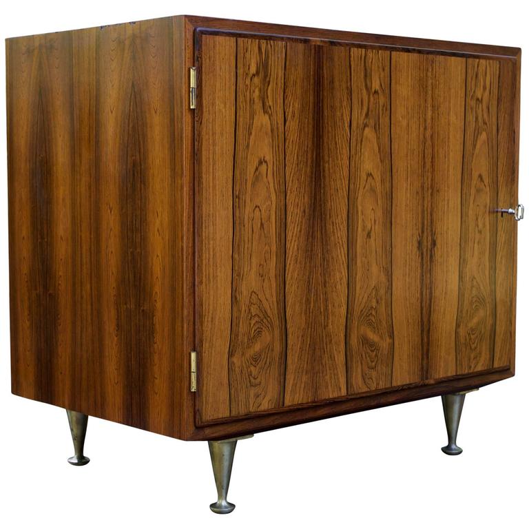 1960s Danish Vinyl LP Hi-Fi Cabinet in Brazilian Rosewood ...