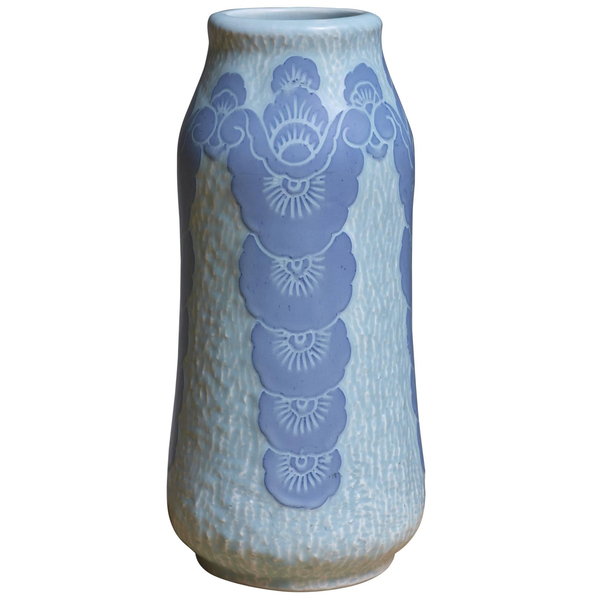 Josef Ekberg Ceramic 'Sgraffito' Vase for Gustavsberg, Sweden, 1920 For Sale