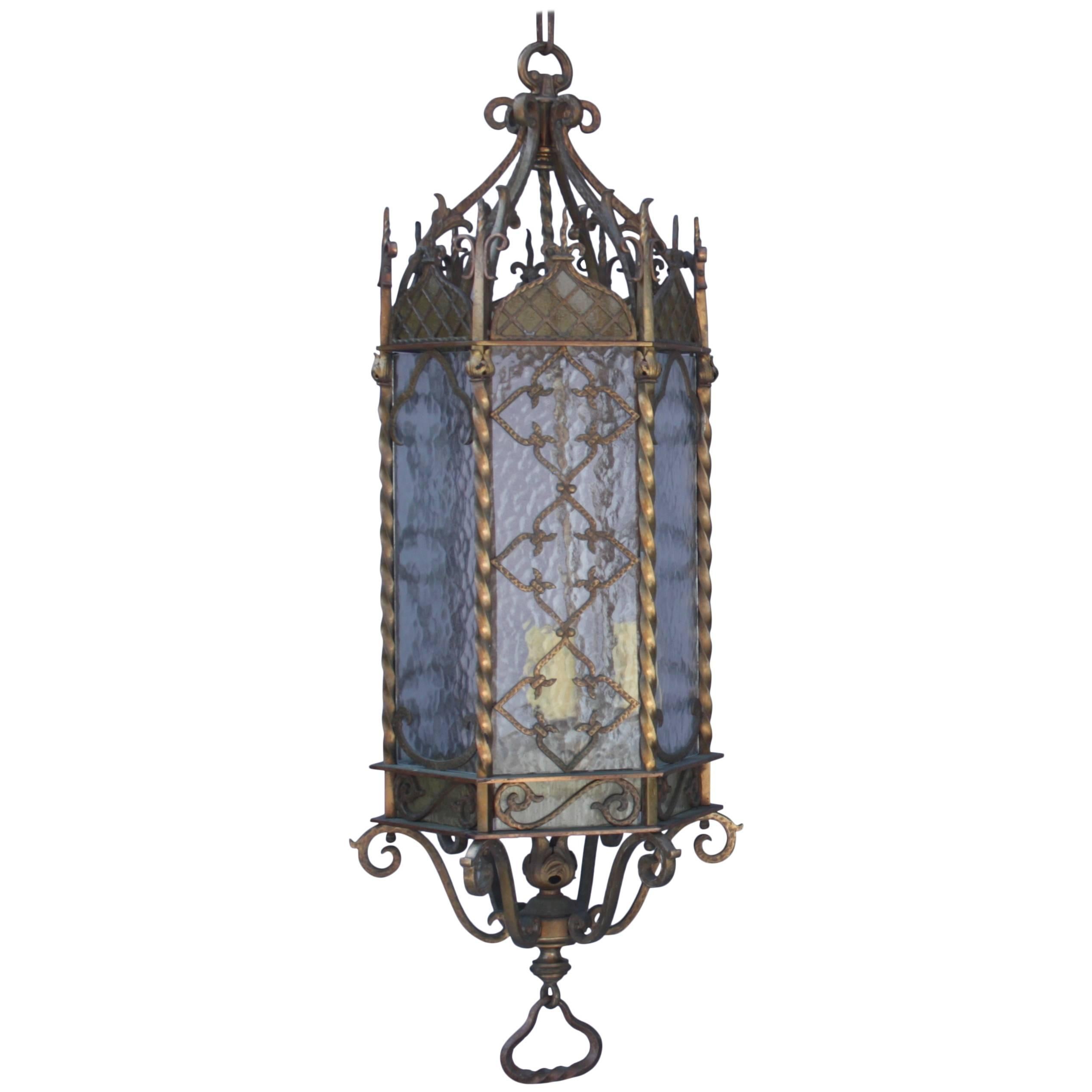 Striking Large-Scale Spanish Revival Pendant