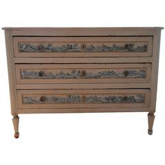 French 19th Century Hand-Painted Chest