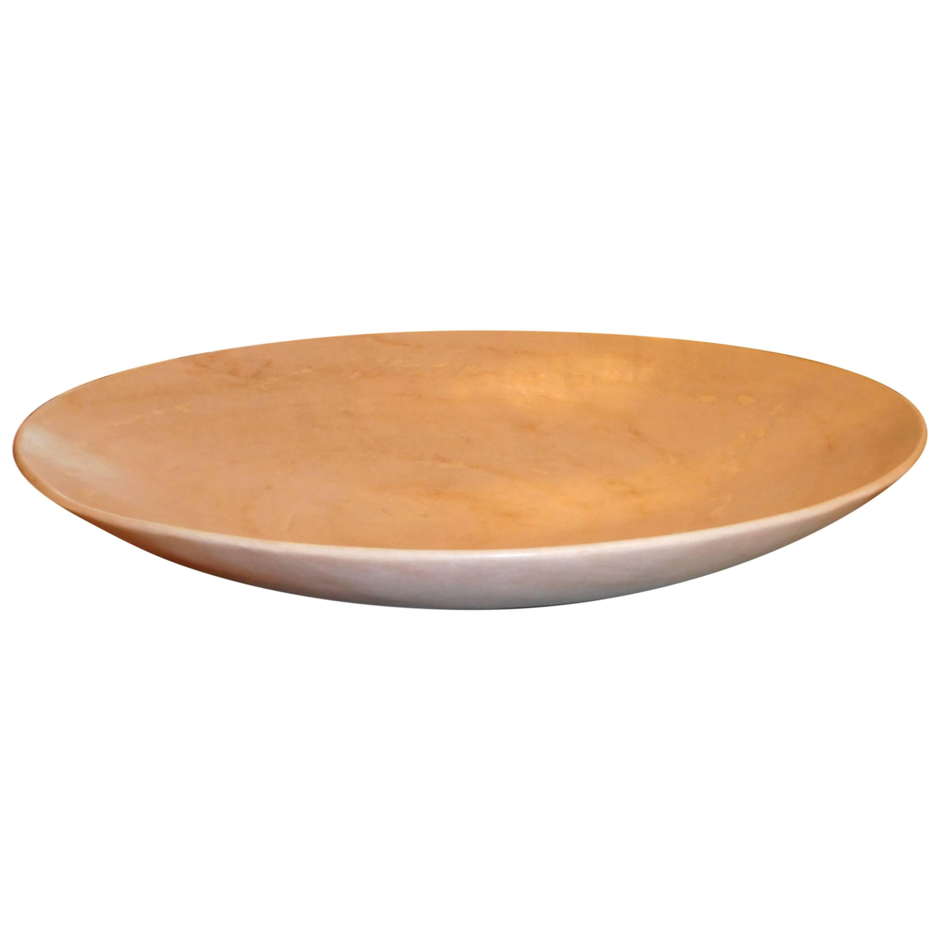 Large Handcrafted  Alabaster Bowl