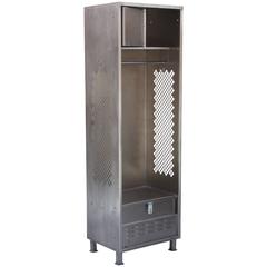 Antique Industrial Metal Storage Locker