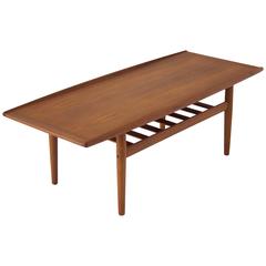 Grete Jalk Coffee Table with Slatted Shelf