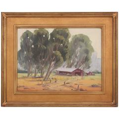 Used Farm Landscape Painting by Naomi Taylor Evans