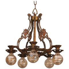 1920s Down-Light Chandelier