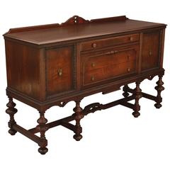 1920s Beautifully Carved Sideboard Cabinet
