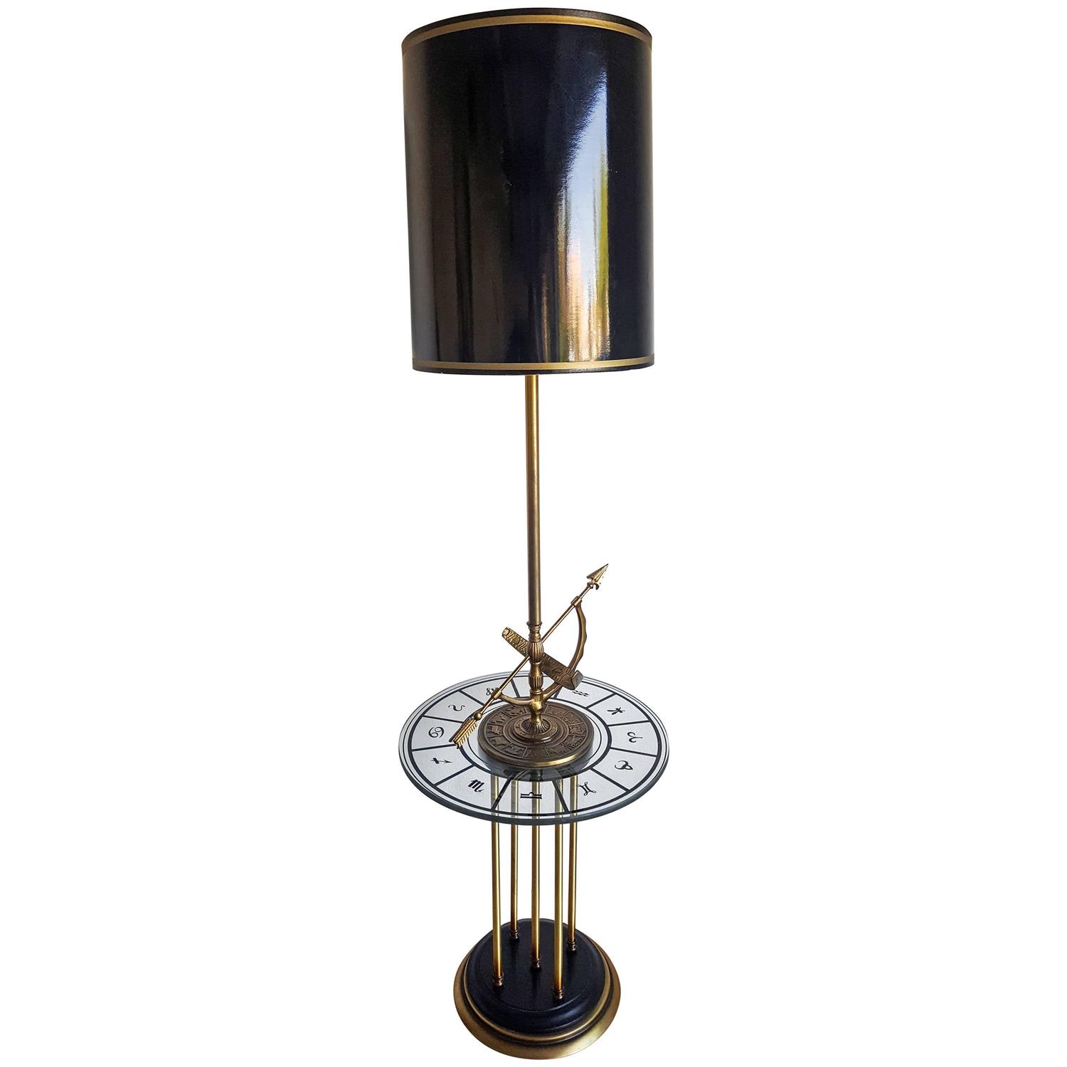 1960s Brass Armillary Astrological Floor Lamp With Gold Leaf For 1960s Brass Armillary Astrological Floor Lamp With Gold Leaf For At 1stdibs