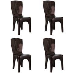 Dining Chairs in Lacquer by Jacques Jarrige 3