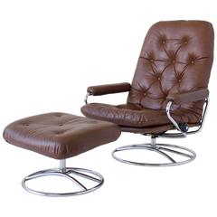 Used Ekornes Stressless Chair and Ottoman