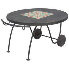 1930s Monterey Patio Table with Tiles