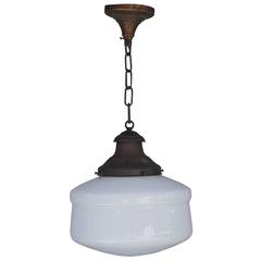 1920s School House Pendant Light