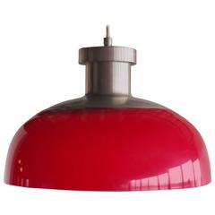 Red Pendant Lamp 4017 Designed by Achille Castiglioni for Kartell 2