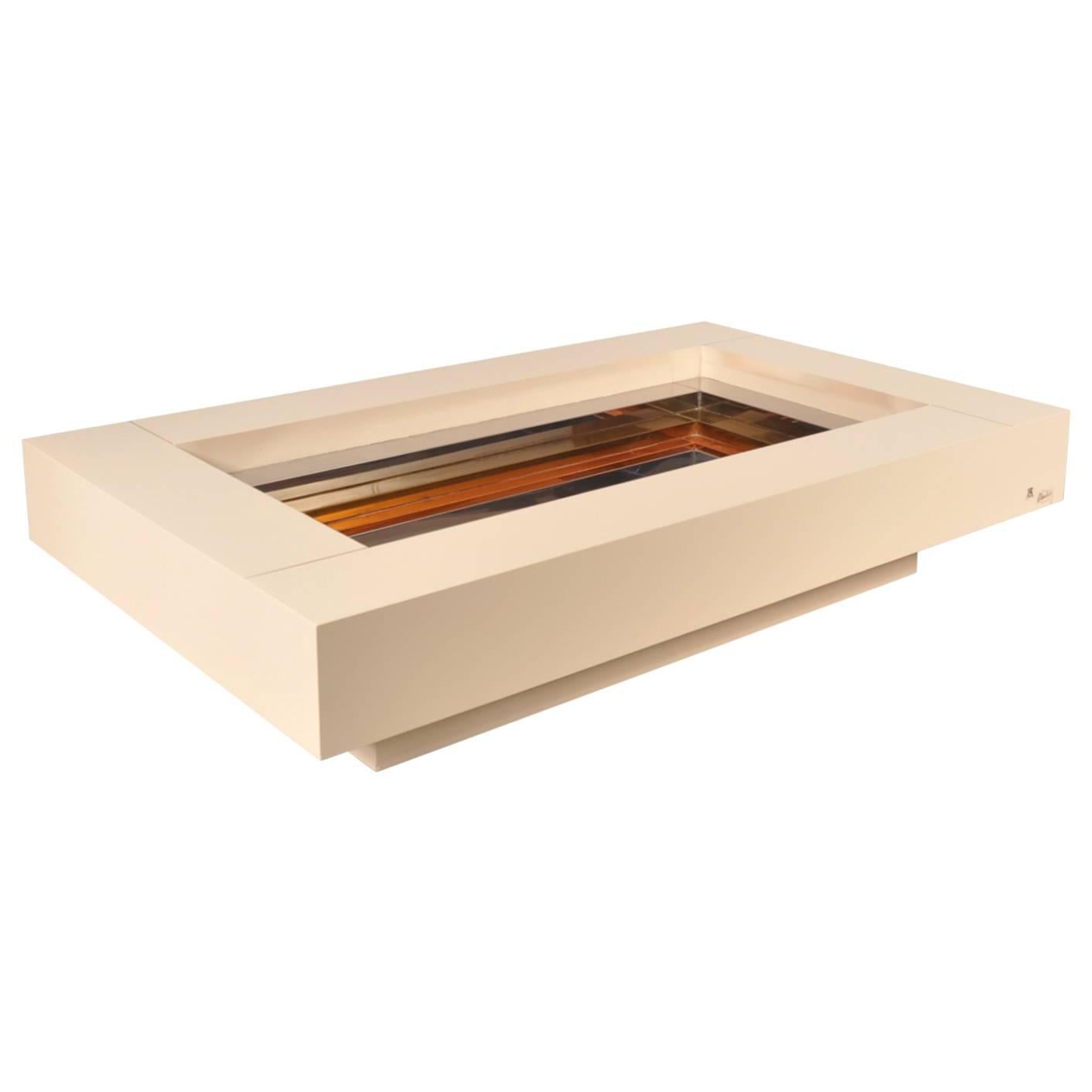 Cofffee Table by Alain Delon for Maison Jansen, France, circa 1970