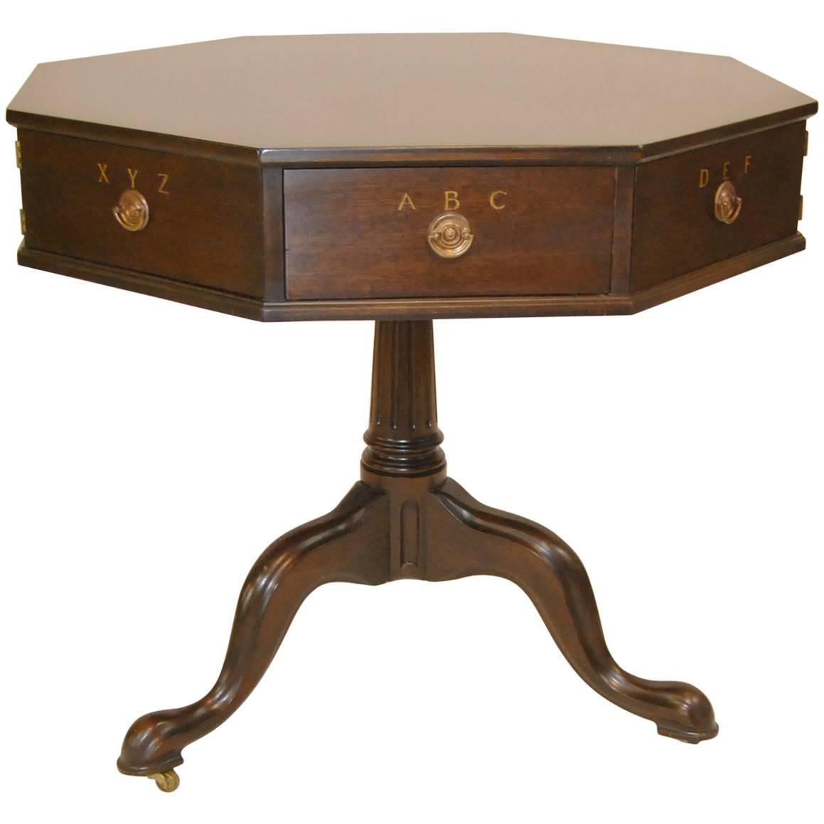 Jefferson Mahogany Rent Table 2126EX by Kittinger at 1stdibs