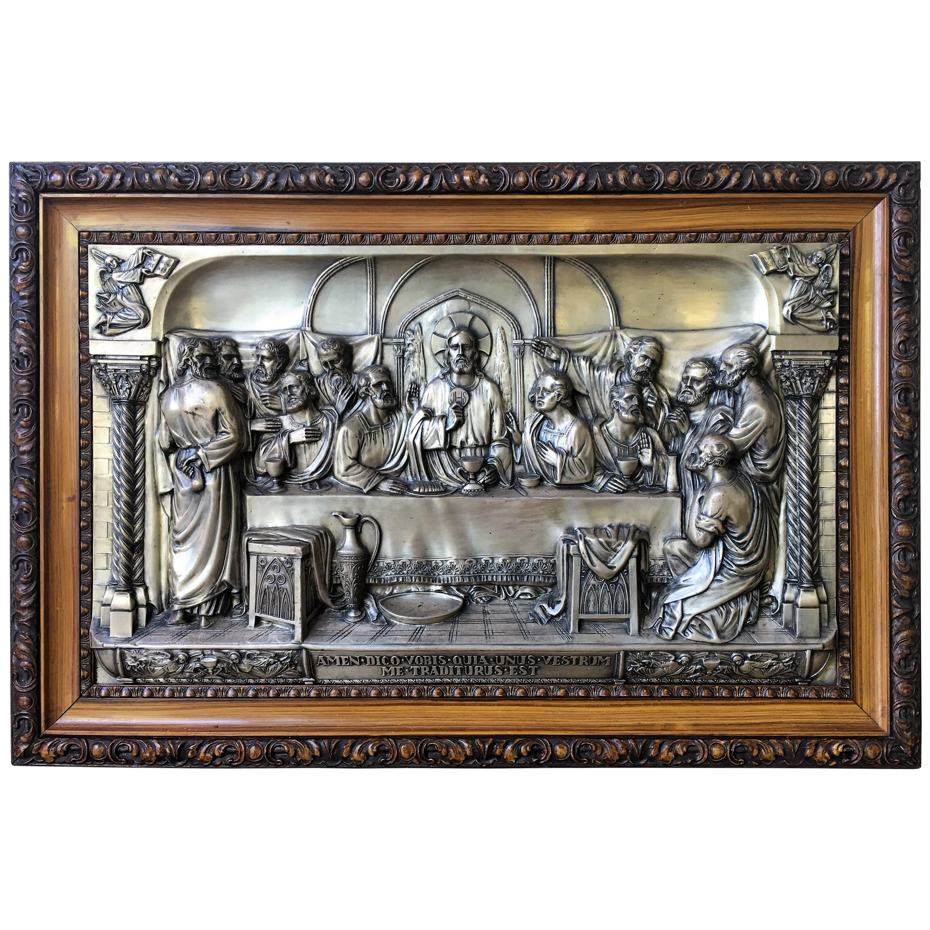 "The Last Supper" Metal Relief