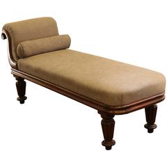 Antique Mahogany Chaise Longue, WS8