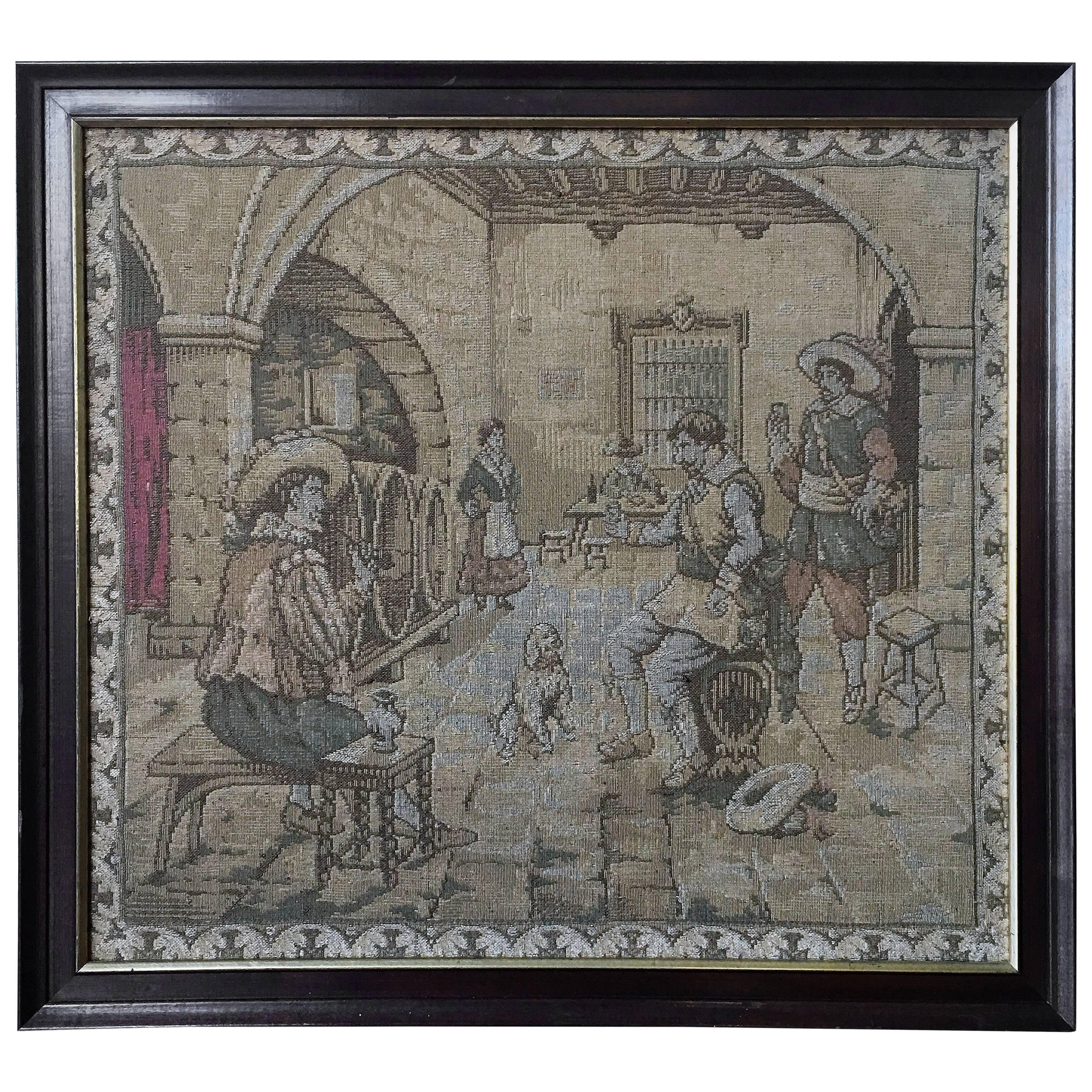 Arazzo barocco fiammingo allegorico della fine del XVII secolo, molto fine in vendita