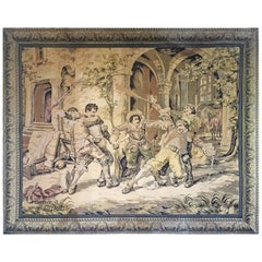 Large Antique Italian Tapestry, circa 1880. Cesare Auguste Detti
