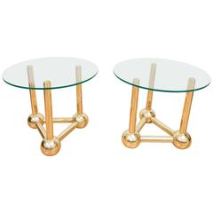 Early 1980s Brass Tables