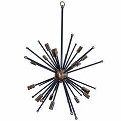 "Etoile" Sputnik Style Chandelier, made in the USA, by Lou Blass with 18 lights