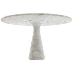 Carrara Marble Dining Table by Angelo Mangiarotti
