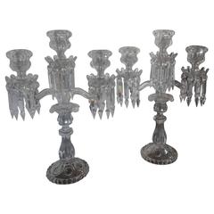 Pair of Medallion by Baccarat Candelabra