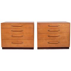 Pair of Modern Birch Chests Designed by Eliel Saarinen