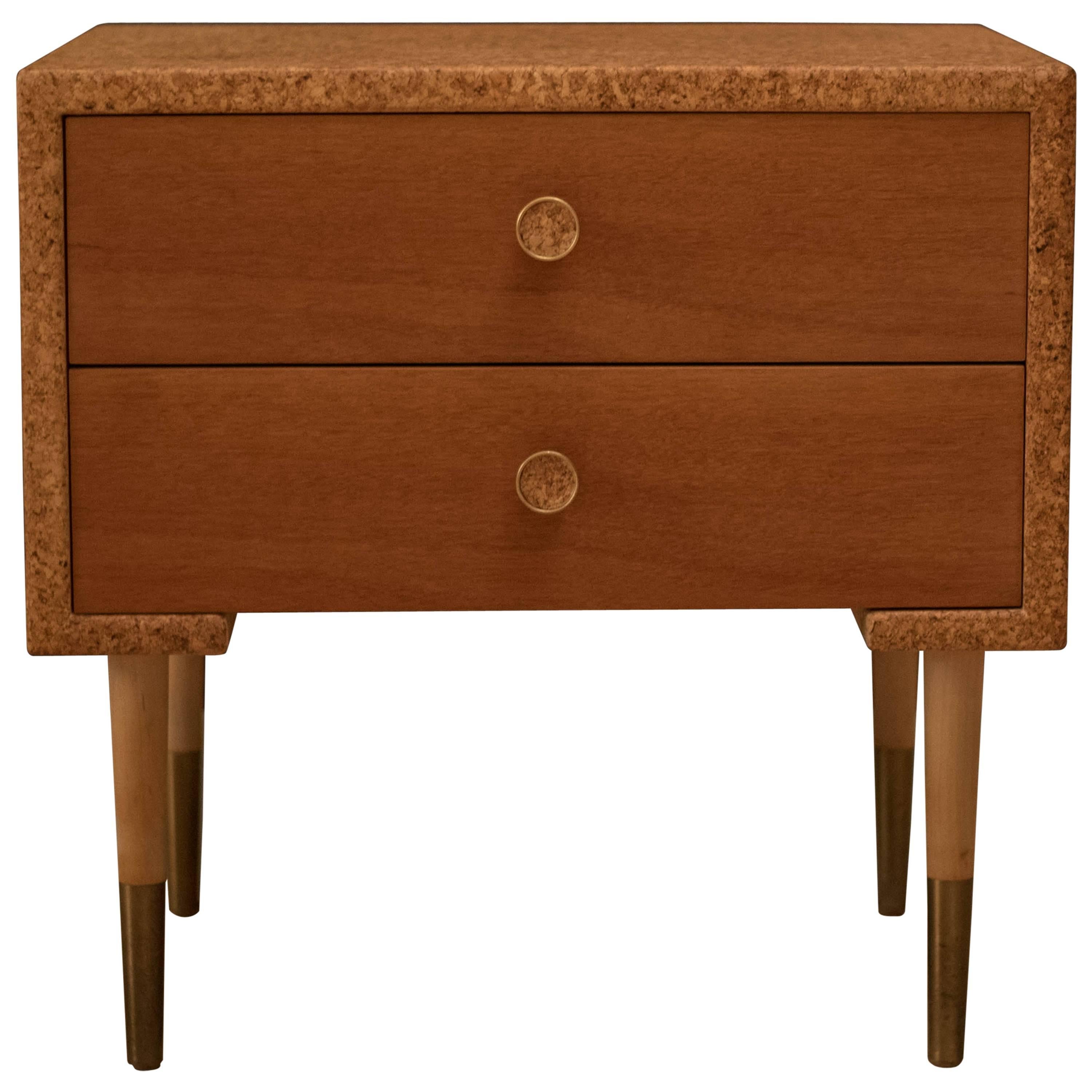 Vintage Paul Frankl Cork Nightstand