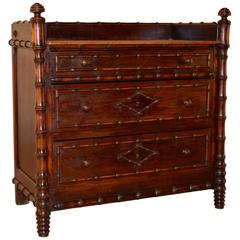 19th Century French Faux Bamboo Wash Stand