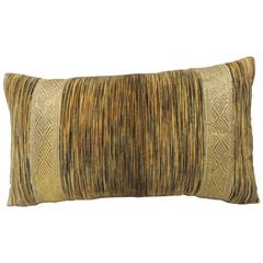 19th Century Silk Velvet Bolster Pillow 10