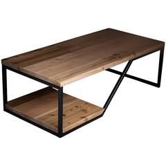 The Doppio, Modern Wood and Steel Coffee Table 2