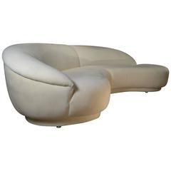 Sculptural Curved Sectional Sofa by Thayer Coggin
