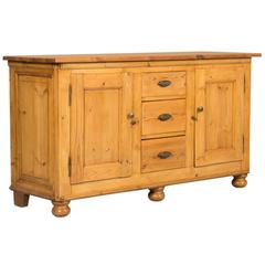 Antique Pine Store Counter and Cabinet, circa 1880