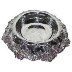 Wonderful Sterling Silver Monumental Large Centerpiece Redlich Hand Chased Bowl
