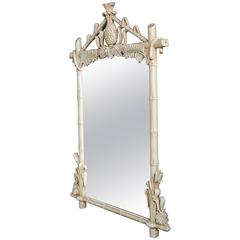 Gampel-Stoll Hollywood Regency Faux Bamboo Mirror