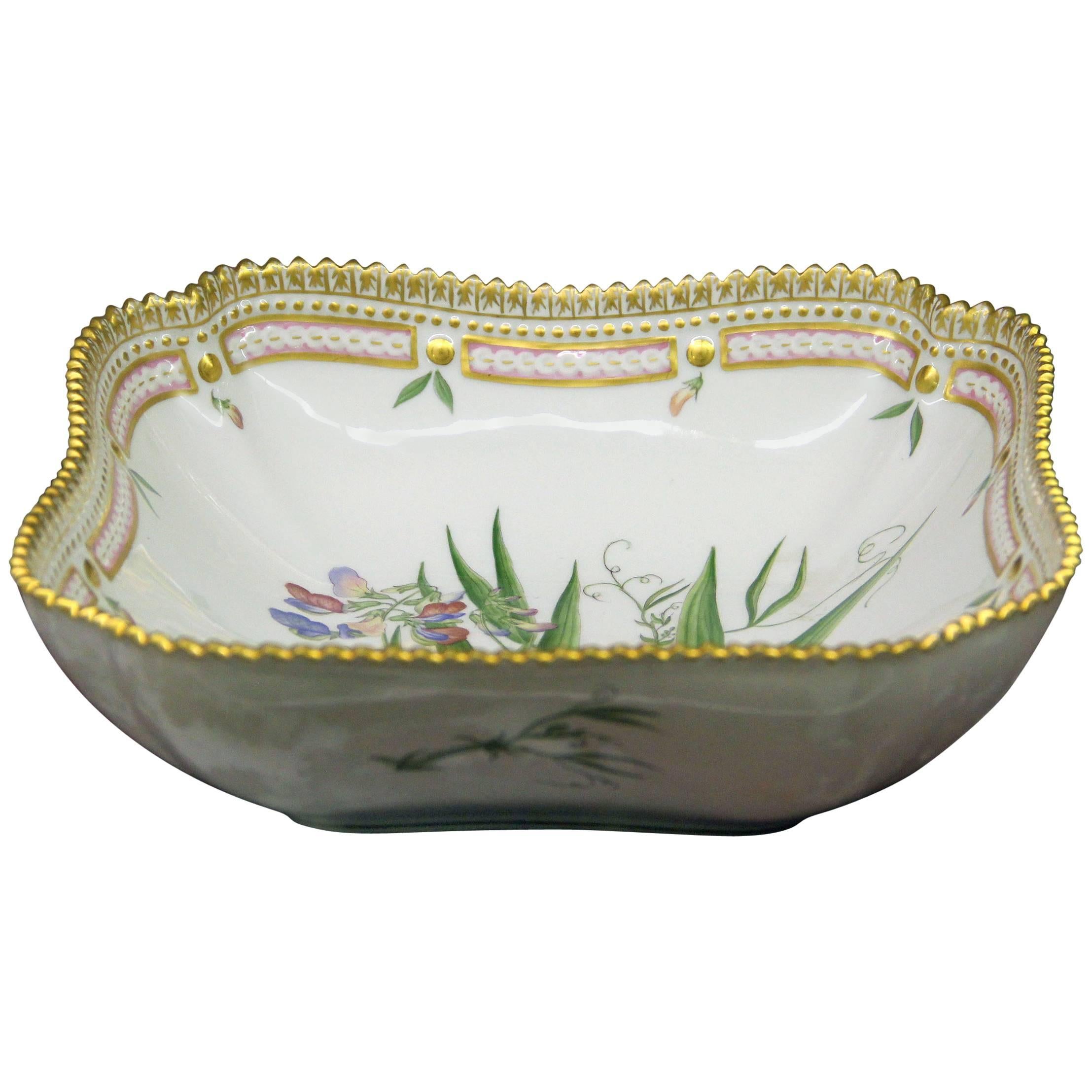 Royal Copenhagen Flora Danica Square Vegetable Dish