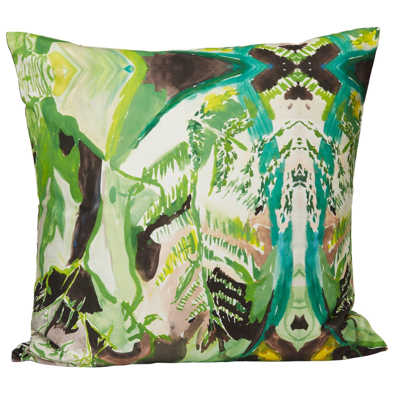 Square Fern Pillow For Sale