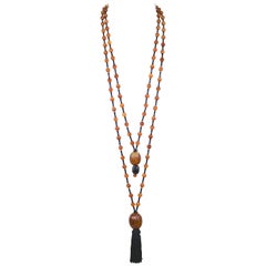 Retro Angela Caputi of Florence Tassel Necklace --Dramatic and Chic